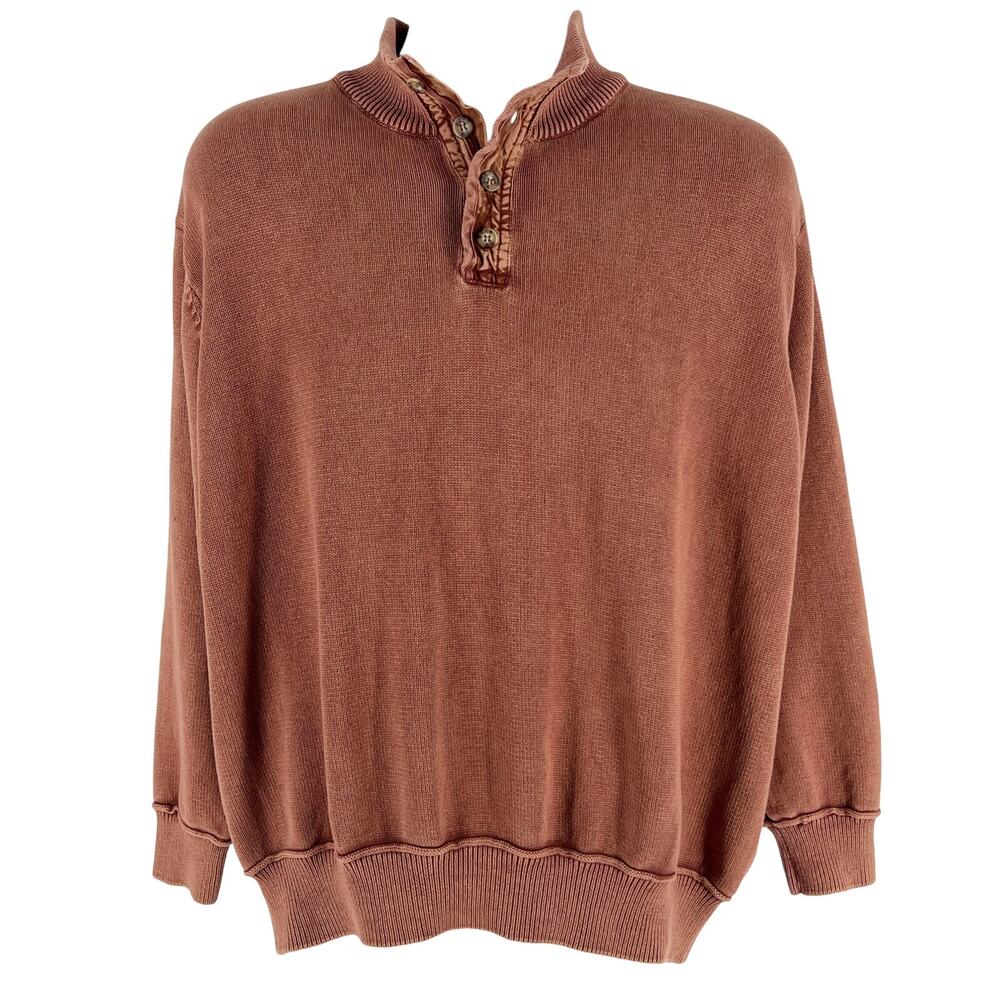 Cabela’s mock neck henley sweater